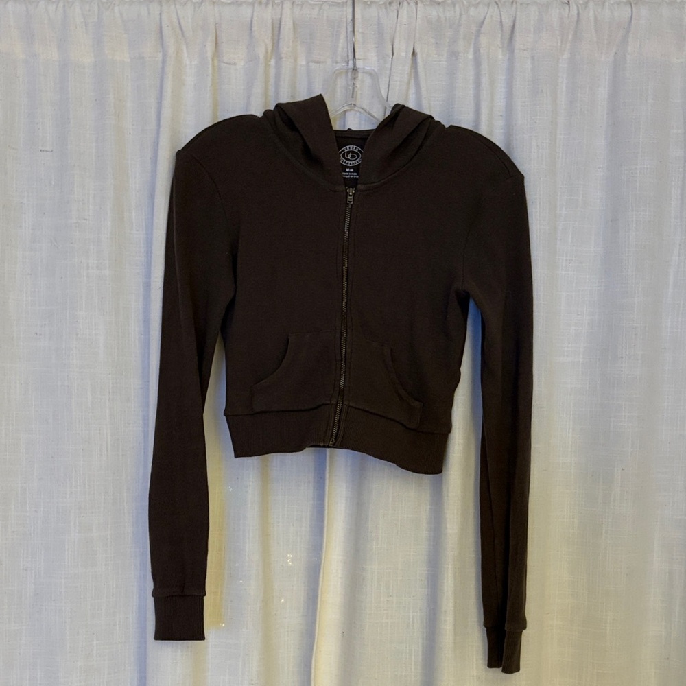 Urban outfitters cropped zip up